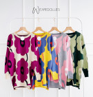 JIERA KNIT BLOUSE / ATASAN RAJUT MOTIF