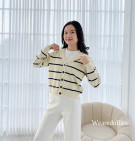 JISOO STRIPES CARDY / CARDIGAN KNIT PREMIUM