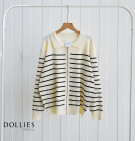 KALIDA STRIPES TOP / CARDIGAN KNIT SALUR