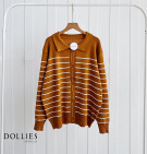 KALIDA STRIPES TOP / CARDIGAN KNIT SALUR