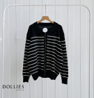 KALIDA STRIPES TOP / CARDIGAN KNIT SALUR