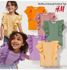 Kaos HM ruffle top anak perempuan