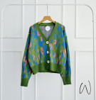 KARNILA OUTER / CARDIGAN KNIT MOTIF