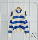 KEVIA STRIPES TOP / ATASAN KNIT PREMIUM