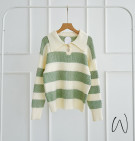 KEVIA STRIPES TOP / ATASAN KNIT PREMIUM