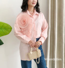 KEYRA SHIRT / KEMEJA WANITA MIX BUNGA PRISKET