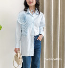 KEYRA SHIRT / KEMEJA WANITA MIX BUNGA PRISKET