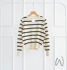 KIOLA KNIT BLOUSE / ATASAN KNIT GARIS