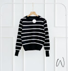 KIOLA KNIT BLOUSE / ATASAN KNIT GARIS