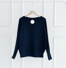 Knitted Batwing Blouse