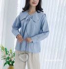 KRISAN TOP / KEMEJA KERAH SAILOR MIX PITA