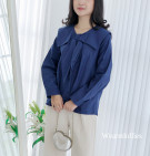 KRISAN TOP / KEMEJA KERAH SAILOR MIX PITA