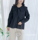 KRISAN TOP / KEMEJA KERAH SAILOR MIX PITA