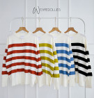 KRONOLA KNIT SWEATER / SWEATER MOTIF STRIPES PREMIUM