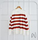 KRONOLA KNIT SWEATER / SWEATER MOTIF STRIPES PREMIUM