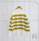 KRONOLA KNIT SWEATER / SWEATER MOTIF STRIPES PREMIUM