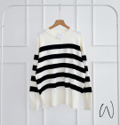 KRONOLA KNIT SWEATER / SWEATER MOTIF STRIPES PREMIUM