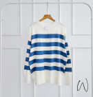 KRONOLA KNIT SWEATER / SWEATER MOTIF STRIPES PREMIUM