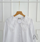 LACE WHITE TOP / ATASAN KERAH LACE BROKAT