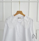 LACE WHITE TOP / ATASAN KERAH LACE BROKAT