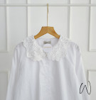 LACE WHITE TOP / ATASAN KERAH LACE BROKAT