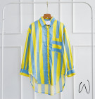 LARA SHIRT / KEMEJA STRIPES BESAR