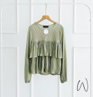 LEEVA PLEATS BLOUSE / ATASAN BASIC