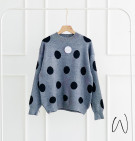 LILA POLKA SWEATER / SWEATER POLKADOT