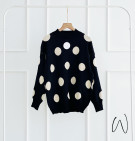 LILA POLKA SWEATER / SWEATER POLKADOT