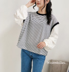 LINEA STRIPES BLOUSE / ATASAN BLOUSE MIX KATUN