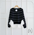 LISA BLOUSE / ATASAN KNIT STRIPES