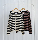 LIVA STRIPES CARDY / CARDIGAN KNIT PREMIUM