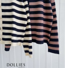 LIVA STRIPES CARDY / CARDIGAN KNIT PREMIUM