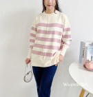 LONIX KNIT SWEATER / SWEATER STRIPES KNIT PREMIUM