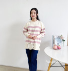 LONIX KNIT SWEATER / SWEATER STRIPES KNIT PREMIUM