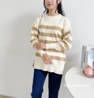 LONIX KNIT SWEATER / SWEATER STRIPES KNIT PREMIUM