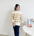 LONIX KNIT SWEATER / SWEATER STRIPES KNIT PREMIUM