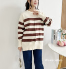 LONIX KNIT SWEATER / SWEATER STRIPES KNIT PREMIUM