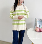 LONIX KNIT SWEATER / SWEATER STRIPES KNIT PREMIUM