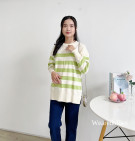 LONIX KNIT SWEATER / SWEATER STRIPES KNIT PREMIUM