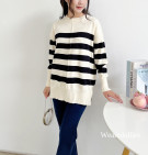 LONIX KNIT SWEATER / SWEATER STRIPES KNIT PREMIUM