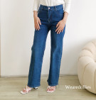 LOOSE PANTS / CELANA DENIM KULOT HIGHWAIST