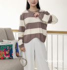 LOZA KNIT TOP / STRIPES KNIT PREMIUM