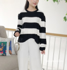 LOZA KNIT TOP / STRIPES KNIT PREMIUM