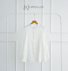 LUFIN WHITE TOP / ATASAN PUTIH PLEATS