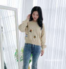 LYRA FLORA SWEATER / SWEATER KNIT BORDIR BUNGA