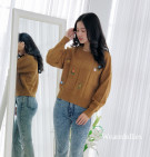 LYRA FLORA SWEATER / SWEATER KNIT BORDIR BUNGA