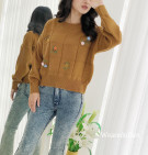 LYRA FLORA SWEATER / SWEATER KNIT BORDIR BUNGA