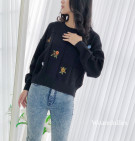 LYRA FLORA SWEATER / SWEATER KNIT BORDIR BUNGA