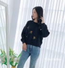 LYRA FLORA SWEATER / SWEATER KNIT BORDIR BUNGA